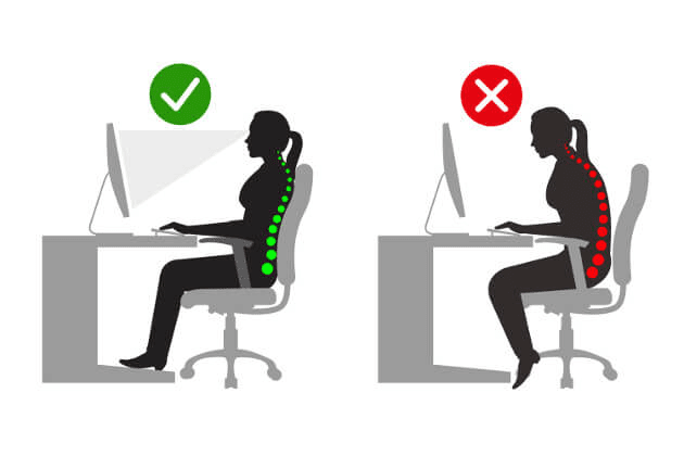 Sitting Posture Shoulder Shrugs Seated Position Sitting Positions Correct Position Office Ergonomics Bad Posture Sit Comfortably Achieve Good Posture Upper Body Neck Strain Forearms Parallel Sit Properly Upper Arms Joint Pain Slouched Position Sitting Position